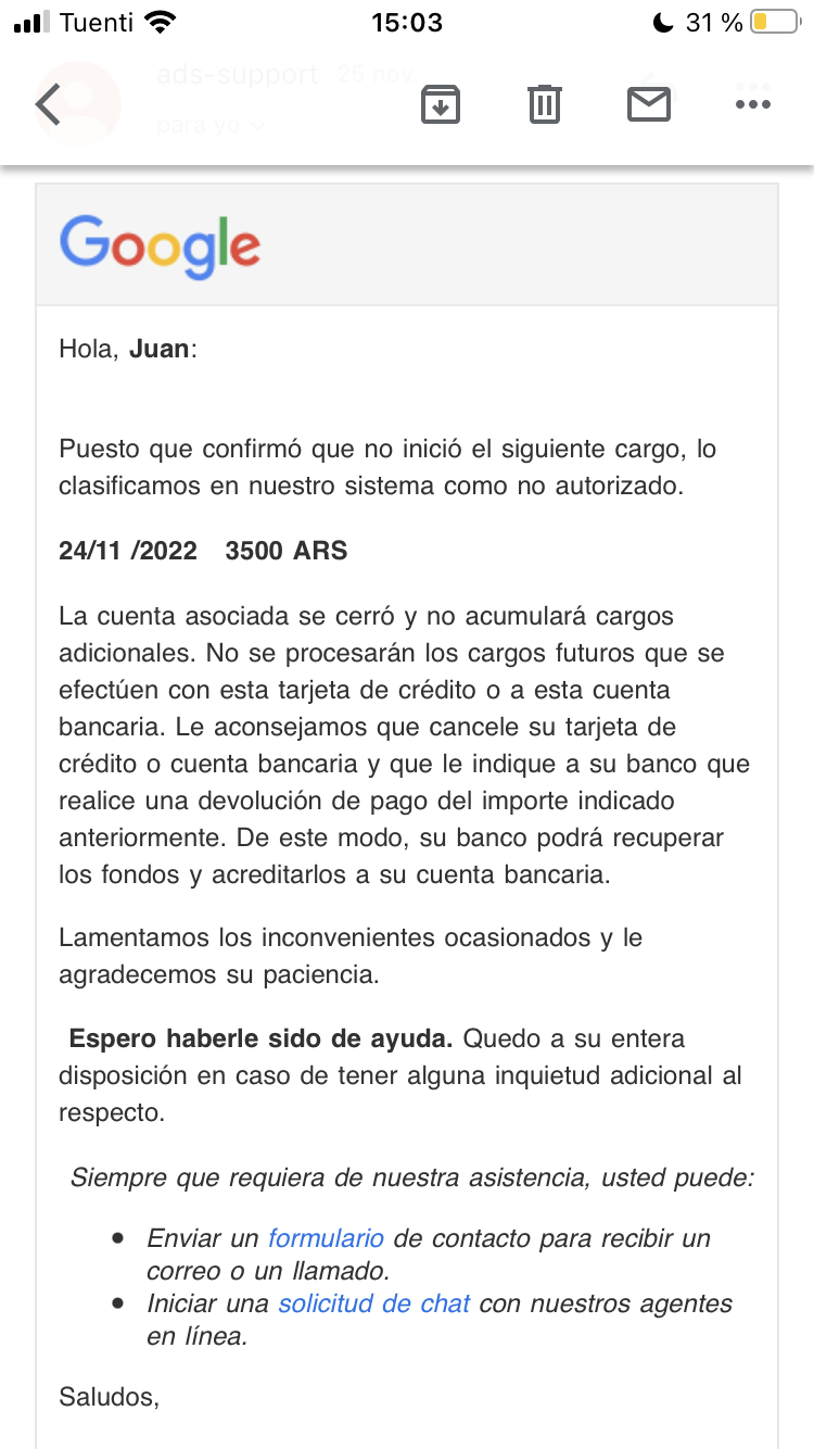 Conocían esta opción? Pidiendo un reembolso la vi y me sorprendió