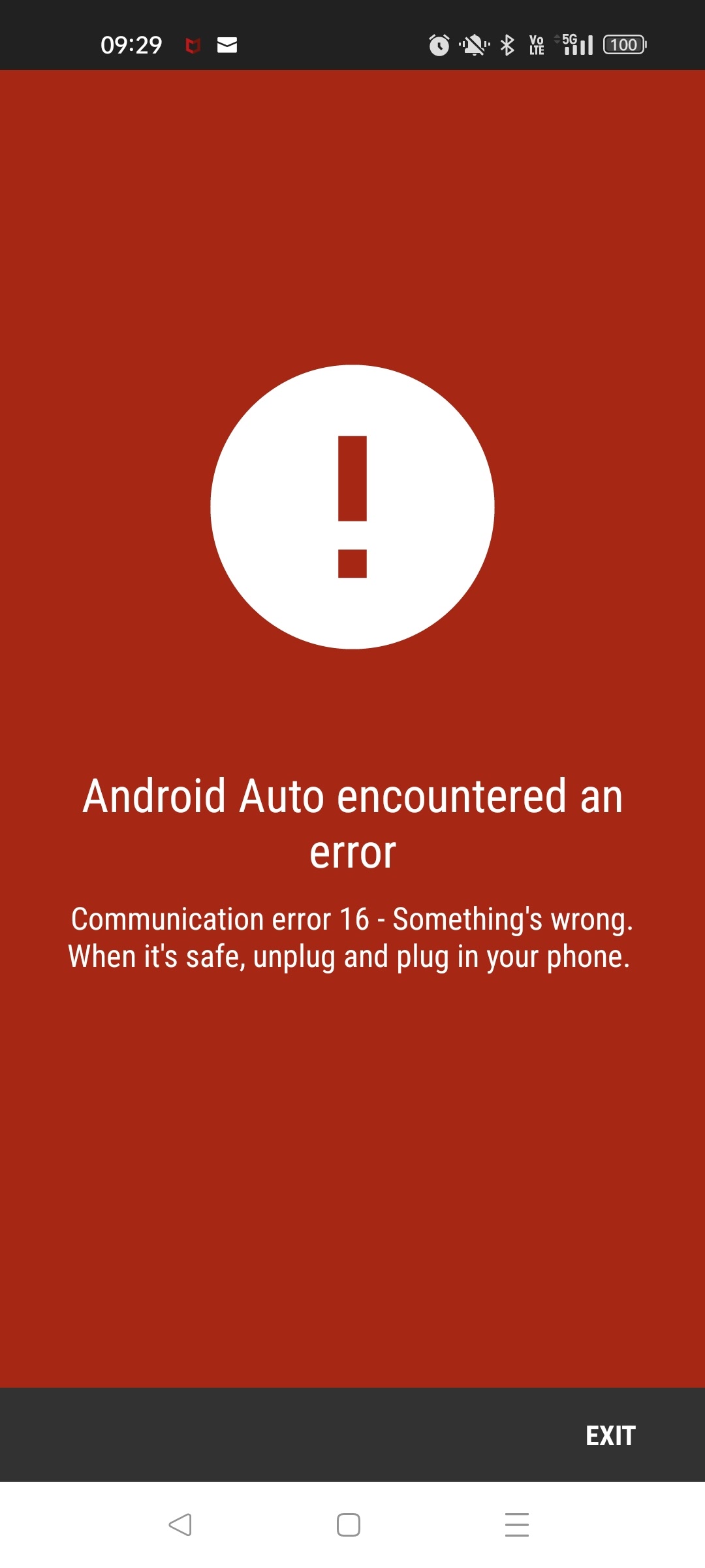 Communication Error 16 on Android Auto - Android Auto Community