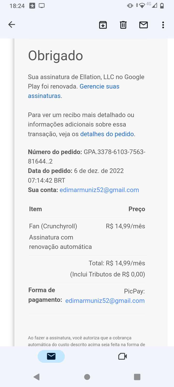 Crunchyroll vai aceitar pagamento de assinatura em reais