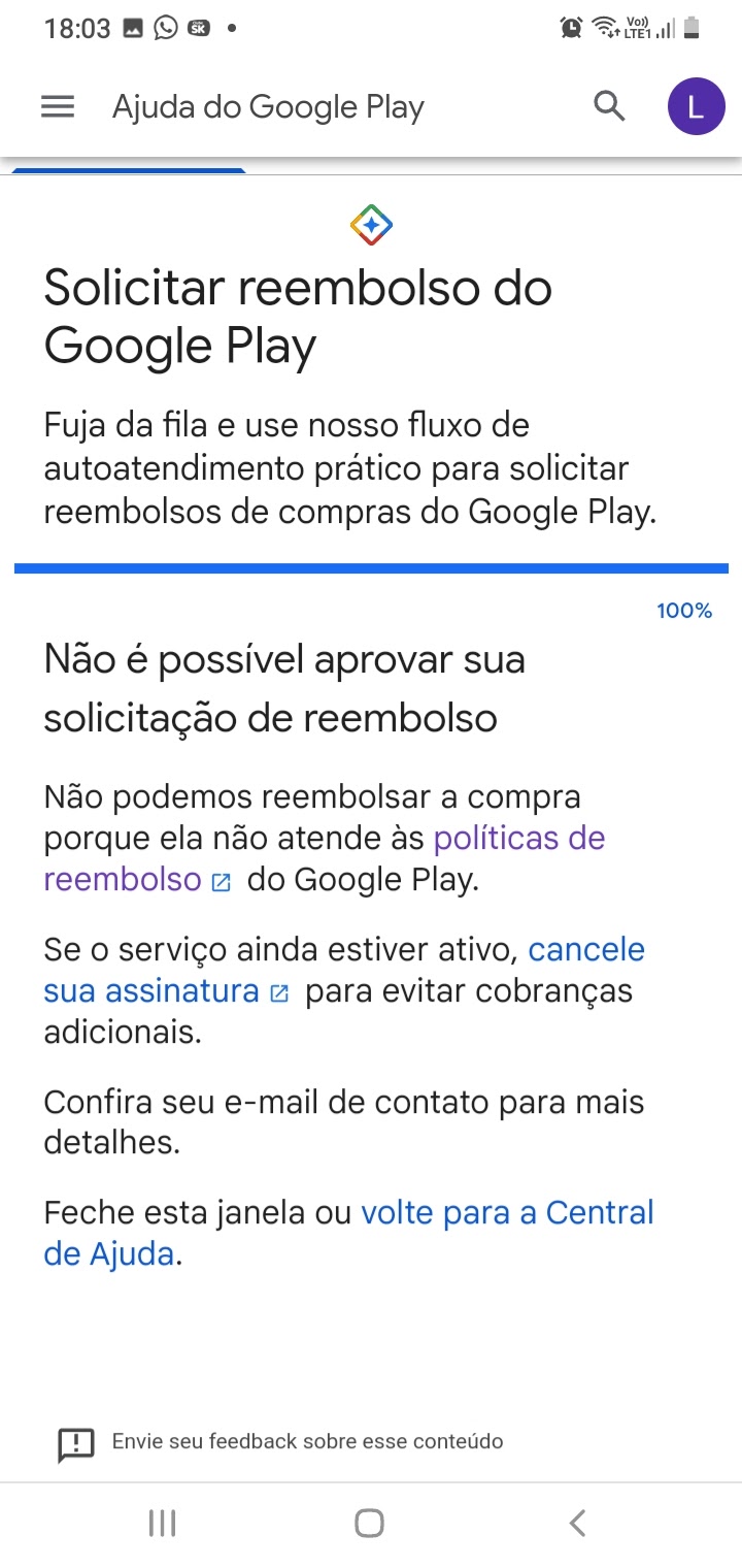 Solicitação de reembolso urgente! - Comunidade Google Play