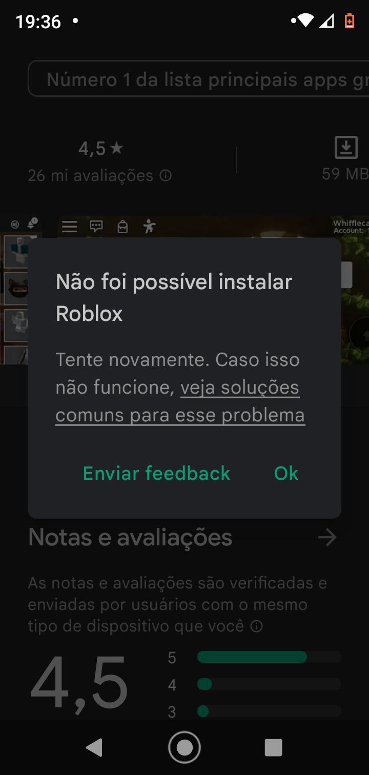 Não consigo atualizar o Roblox e não tô gostando da decepção, me ajuda. Meu  celular é Moto G7 Play. - Comunidade Google Play