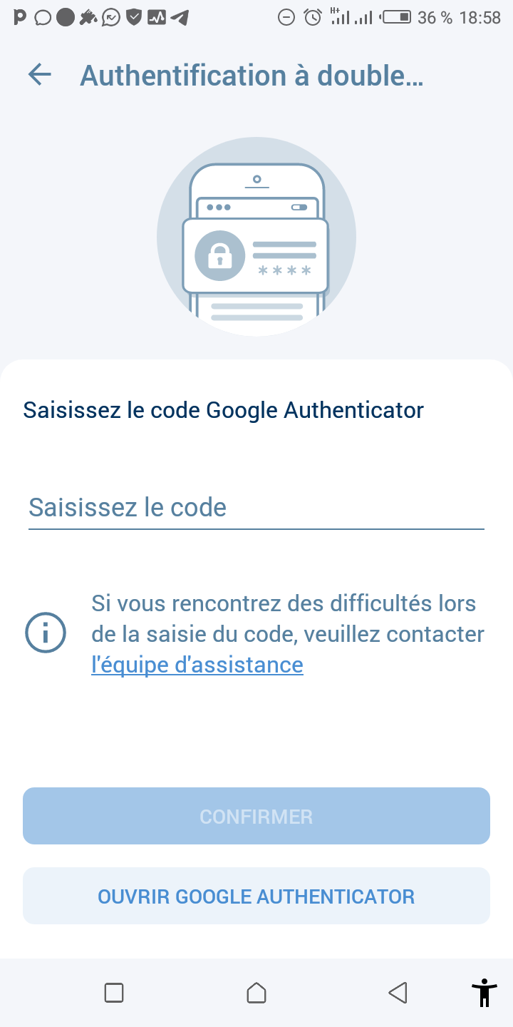 J'ai un problème avec mon compte 1xbet car j'ai perdu mon code Google authentificator comment faire - Communauté Compte Google