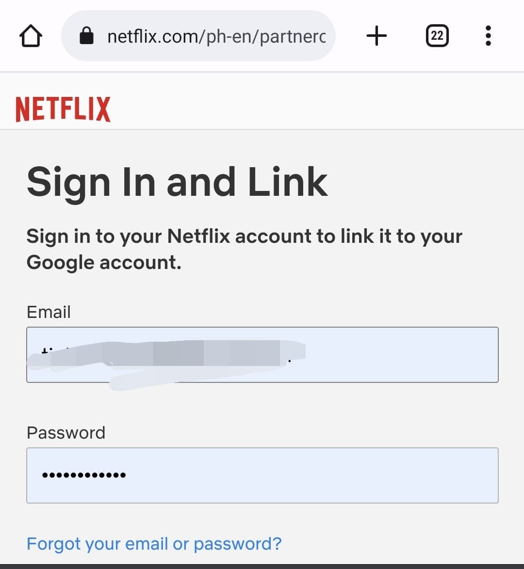 netflix account login