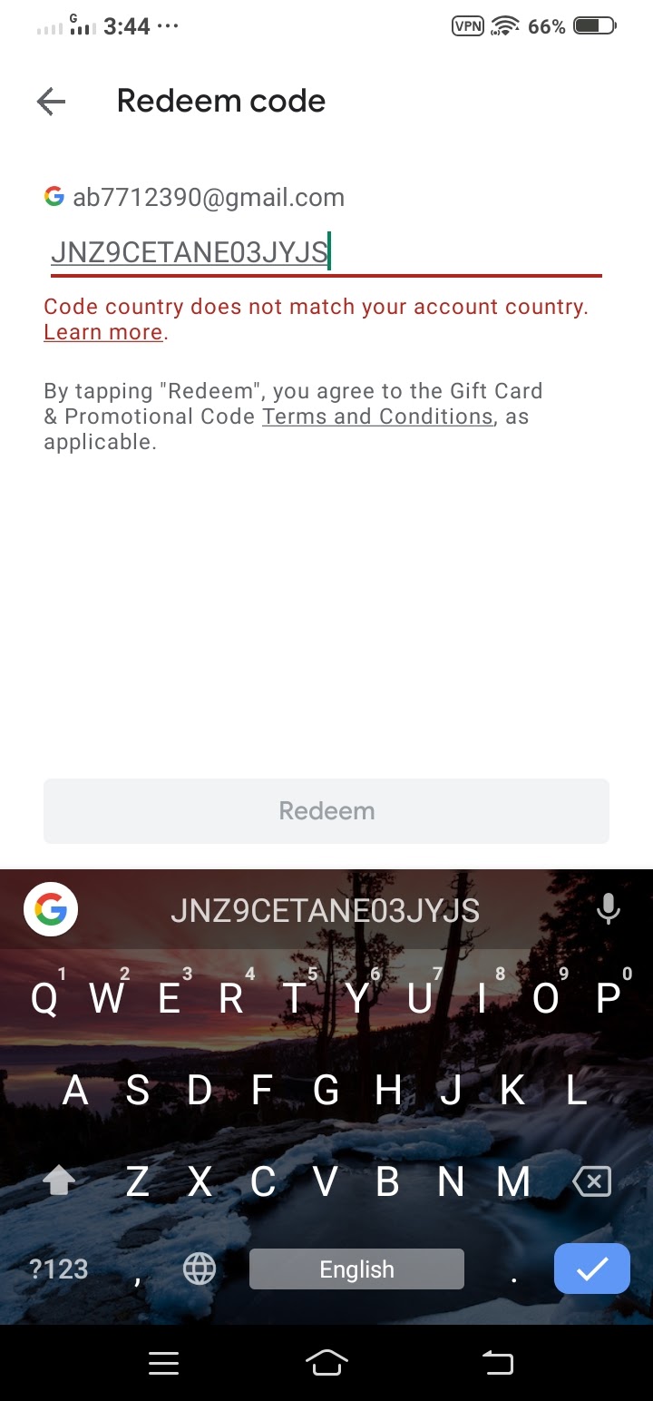 I can&rsquo;t redeem the gift card help me - Google Play Community