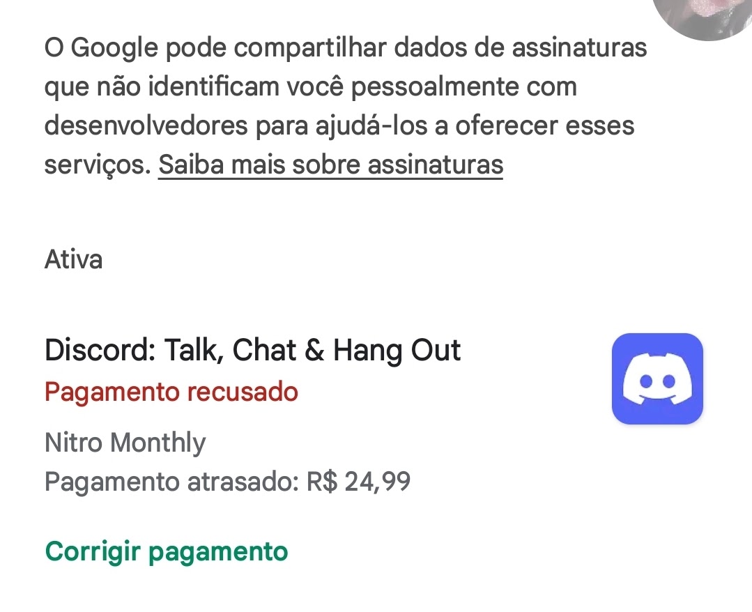 Não consigo cancelar meu nitro pela Google Play - Comunidade Google Play