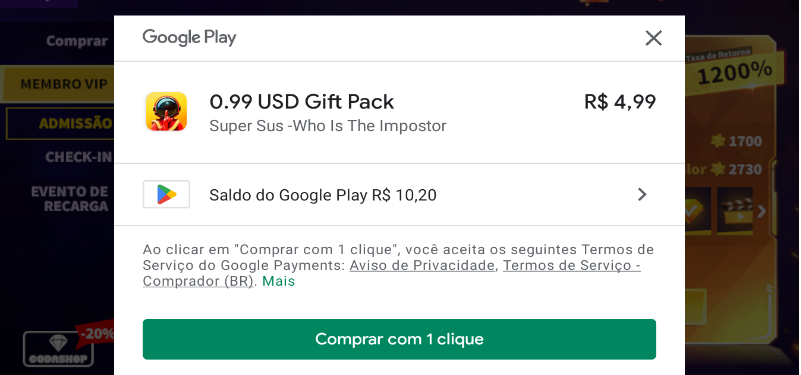 Fiz uma compra de gift card e queria reembolso pois comprei na conta errada  - Comunidade Google Play