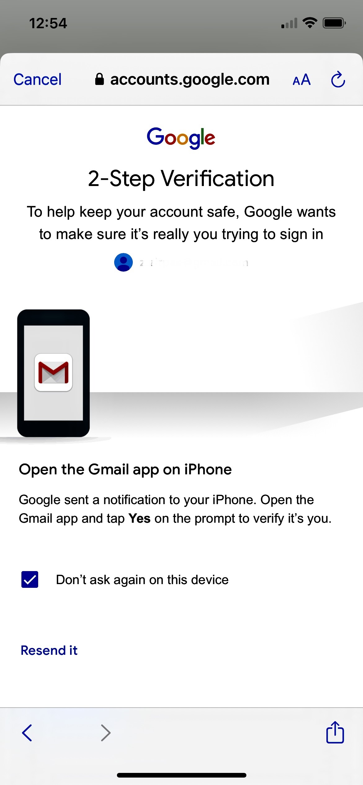 Why can't I verify my Gmail account?