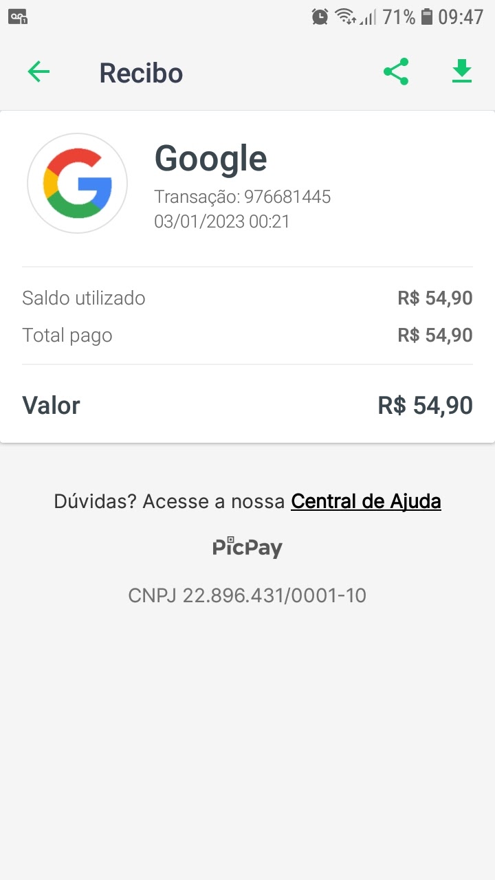 Problema com o pagamento no jogo - Comunidade Google Play