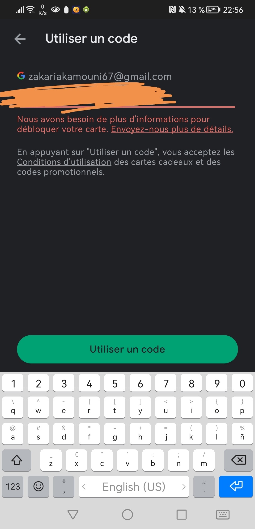 Je veux débloquer ma carte Google play - Communauté Google Play