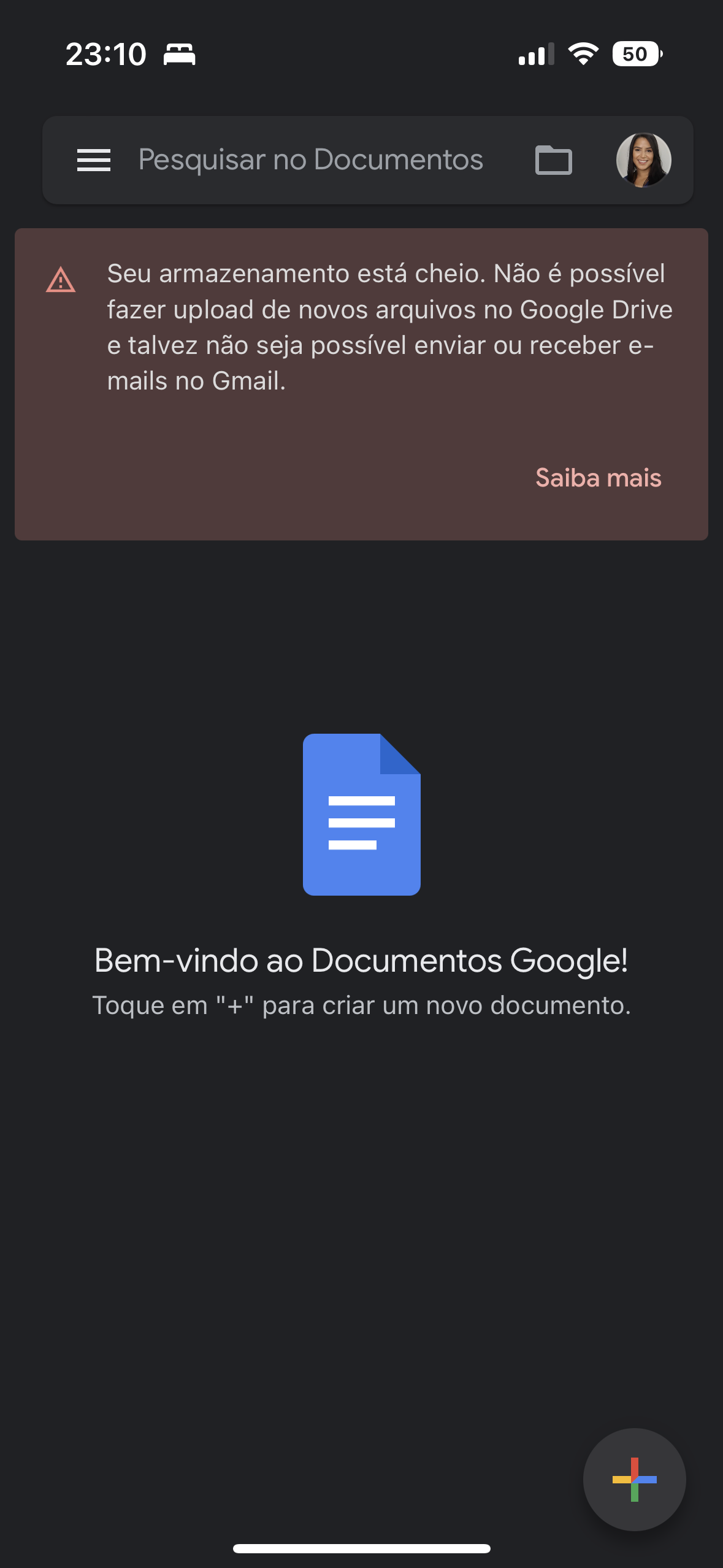 Google Drive tem um limite de 5 milhões de arquivos por conta