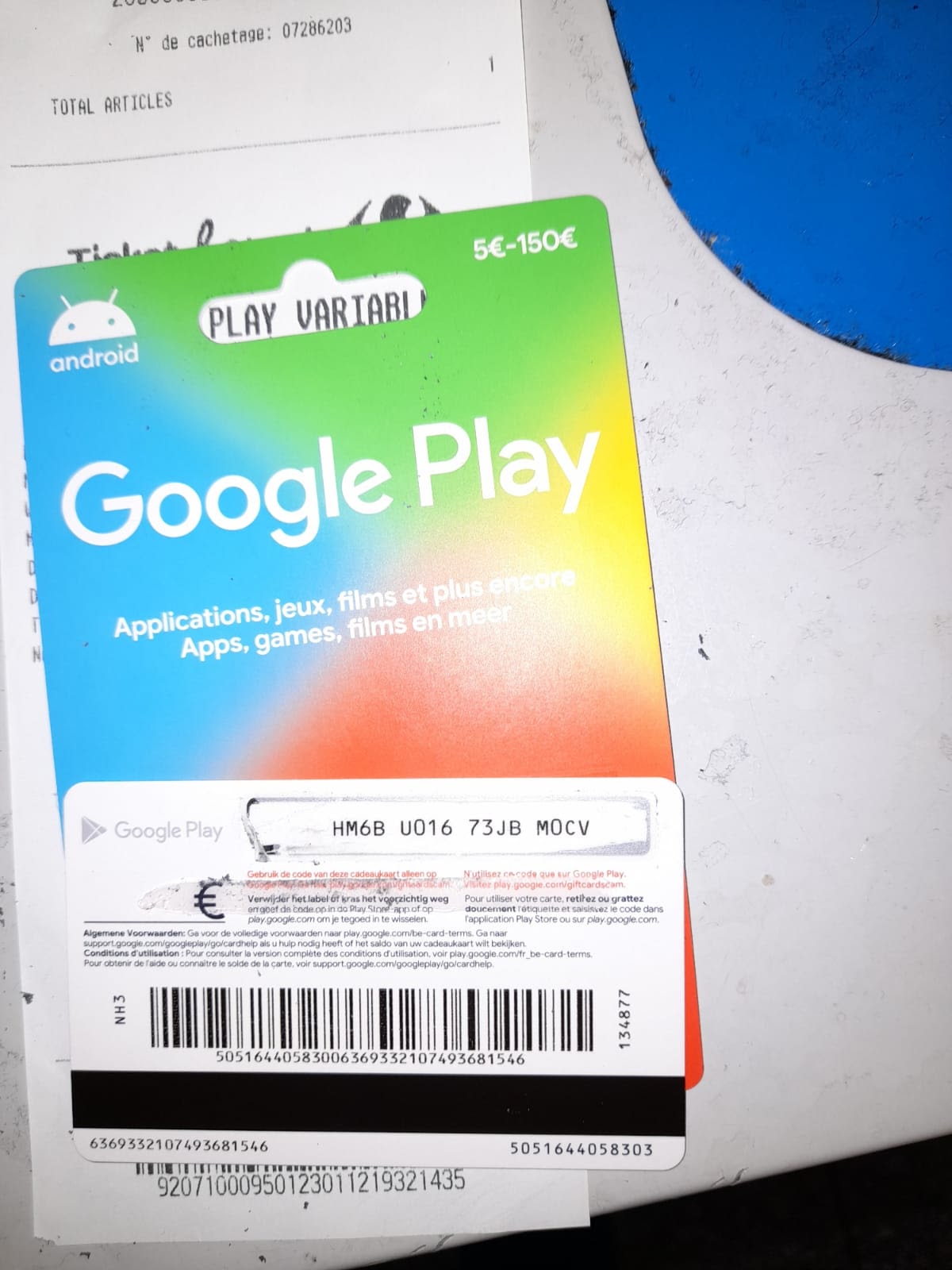 Carte google play 5