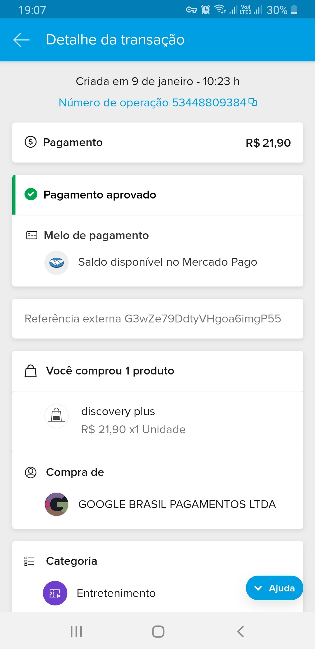 Eu tenho uma assinatura do discovery pelo Google Play e ela é paga pelo  mercado pago mas o Mercado P - Comunidade Google Play