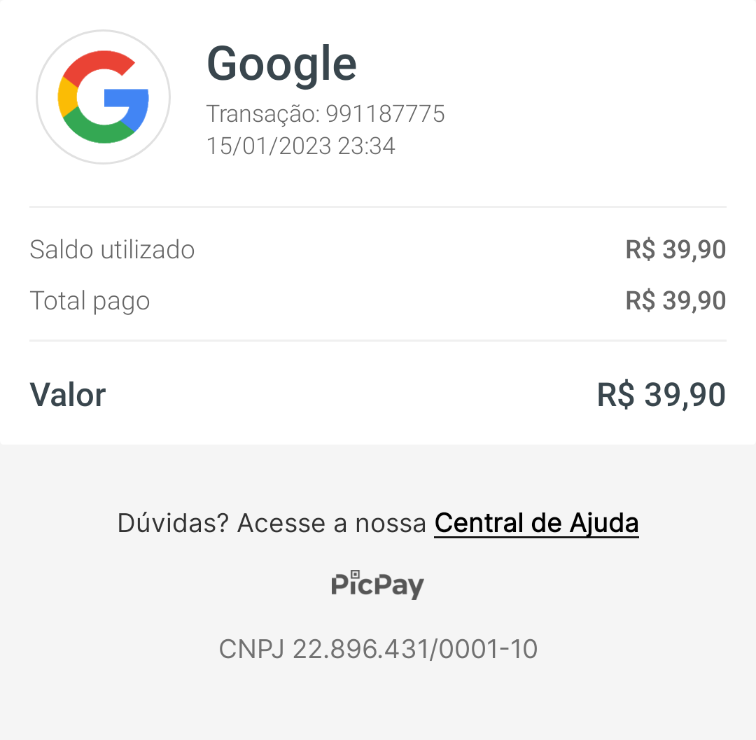 Preciso do renbolso - Comunidade Google Play