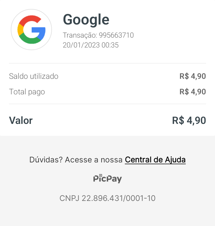 Oi! Por quê estou sendo cobrado? - Comunidade Google Play