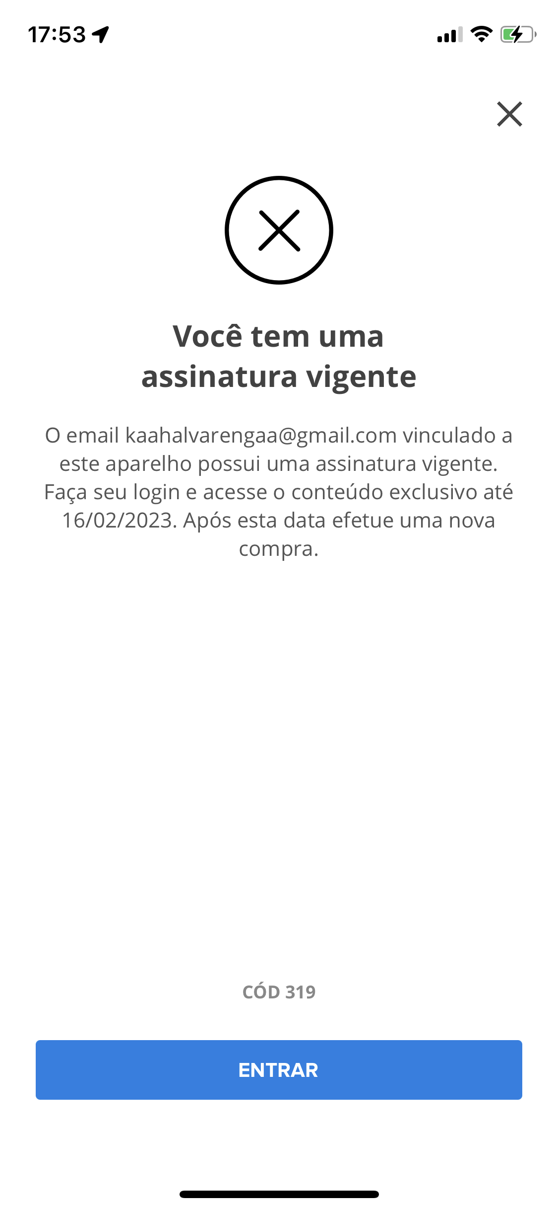 Comprei uma assinatura Globo play e não estou conseguindo usar,por aparecer  como não assinante - Comunidade Google Play