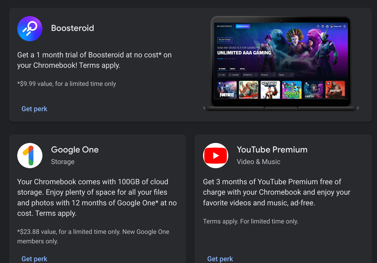 Chromebook ¨freemonth : r/BoosteroidCommunity