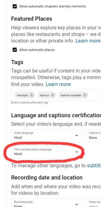 Video title and description language change - YouTube Community Video title and description language change - YouTube Community