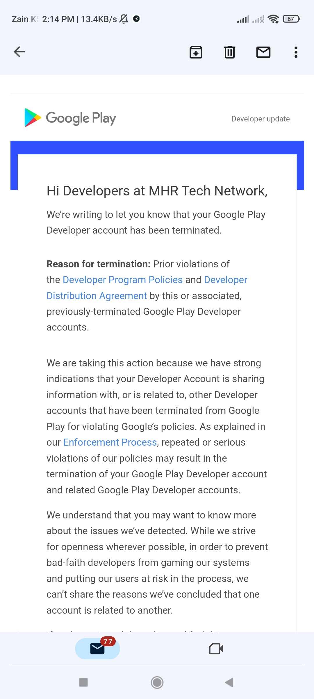 Account terminated for something I didn't do, what do I do? - Platform  Usage Support - Developer Forum