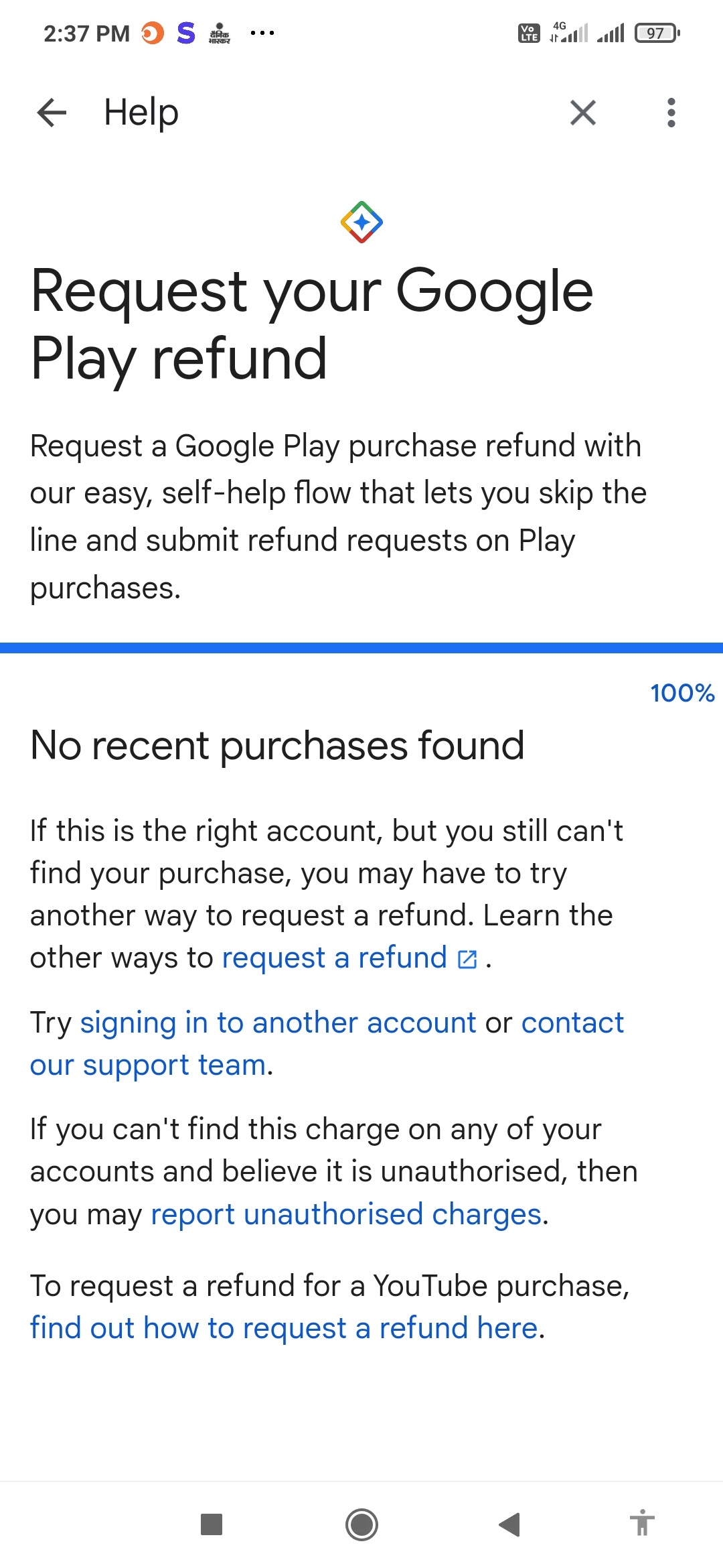 Non-refundable payment - Google Play Community