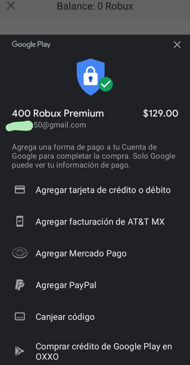 Cómo comprar robux con una tarjeta de Google Play