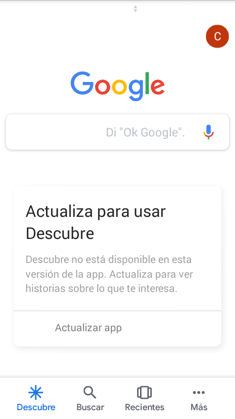 Hola ¿Por qué aparece este mensaje en el buscador de ? El que les envio de  captura de pantalla. ? - Comunidad de Búsqueda en Google y Asistente