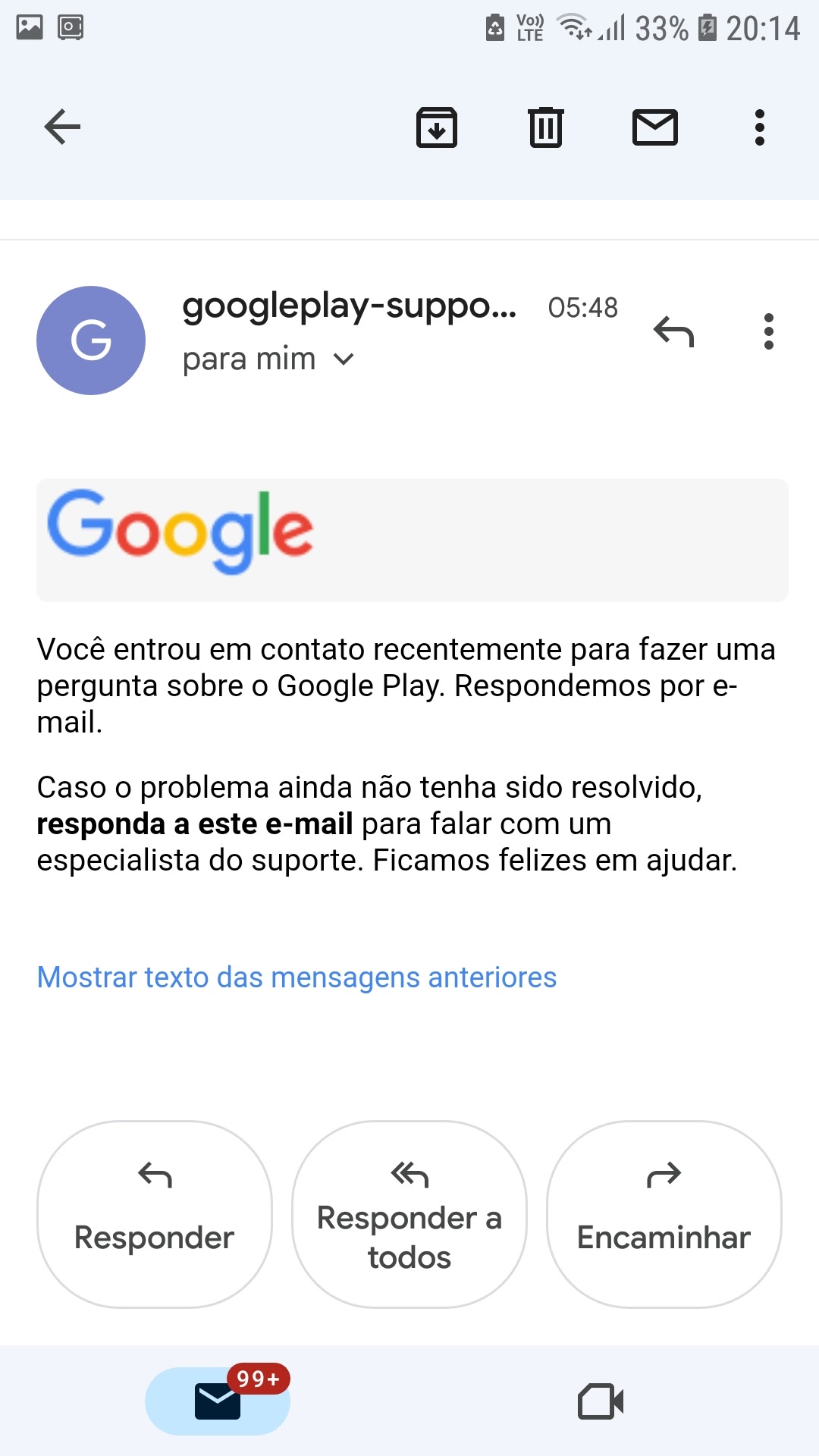 Fiz uma compra no valor de 104$ e não recebi o item e ela não consta no  reembolso do google - Comunidade Google Play