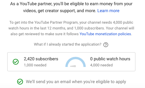 Why Does It Show 0 Public Watch Hours Under My Monetization Tab