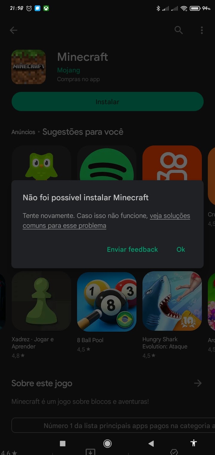 Eu já comprei, já paguei, o minecraft, mas não estou conseguindo