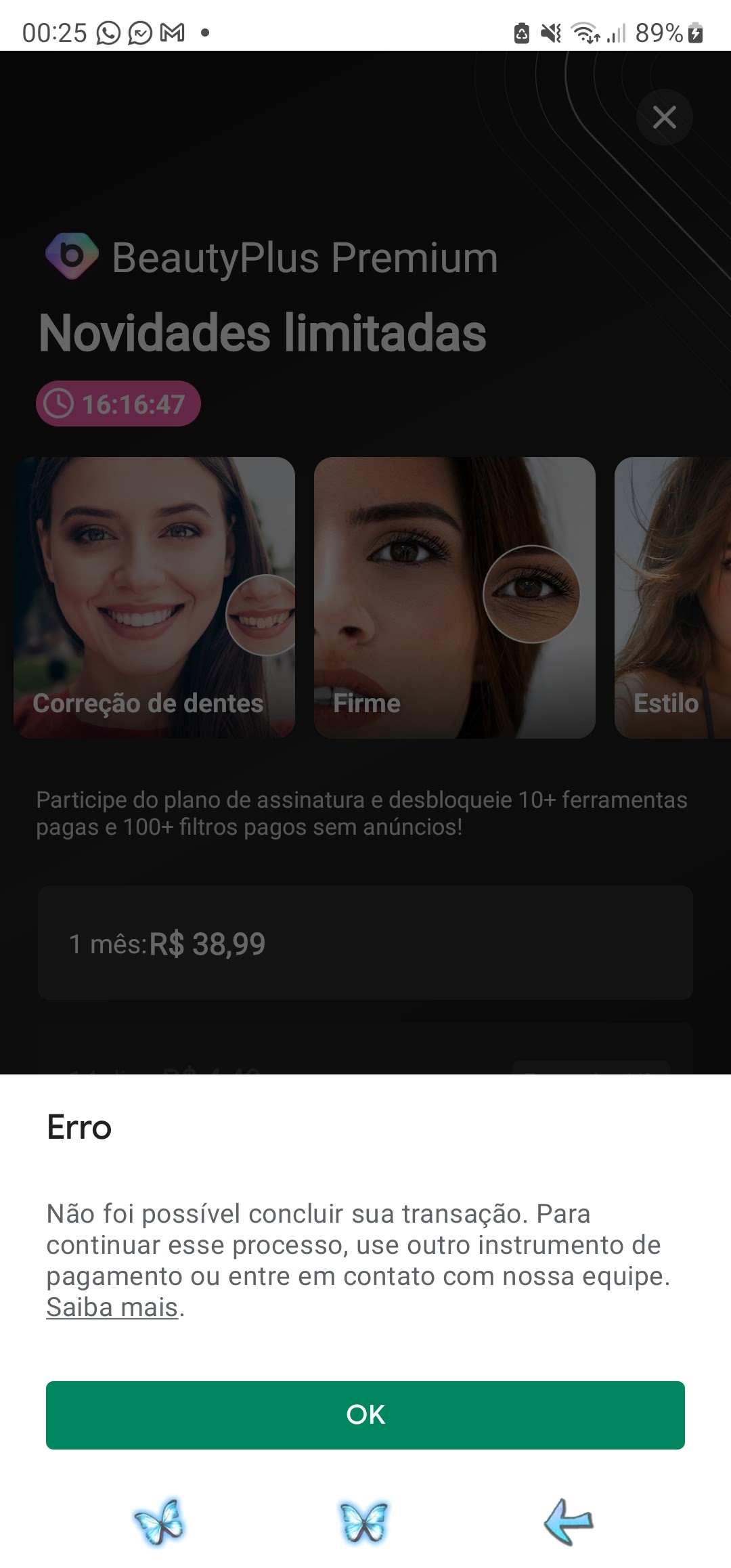 Estou há 2 dias tentando comprar produtos de um jogo online e não consigo.  - Comunidade Google Play