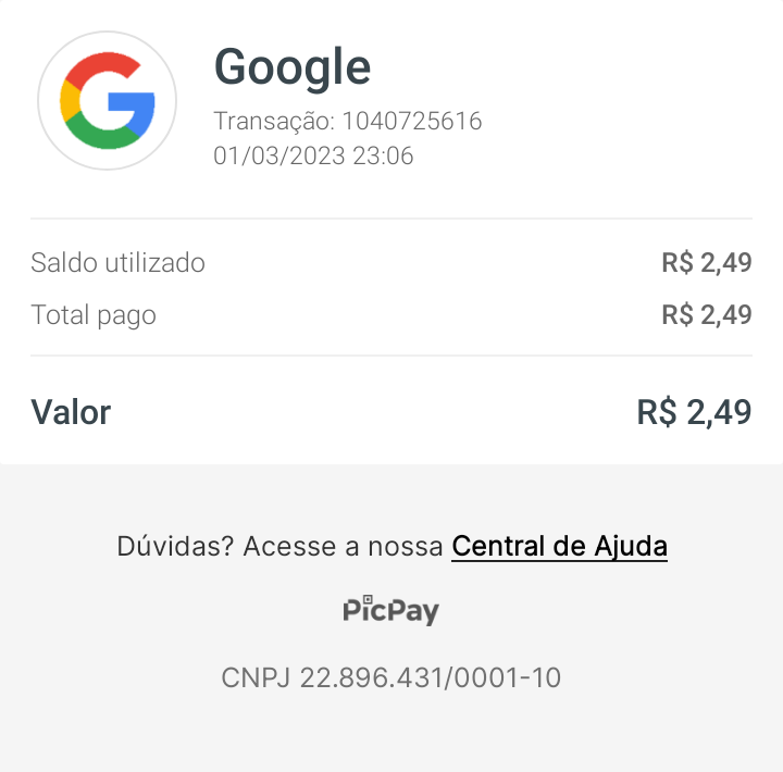 O reembolso da Google Play não caiu depois de ser aprovado! - Comunidade  Google Play