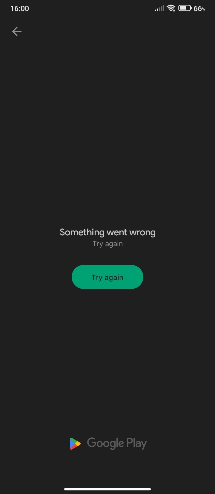 some apps can't be download and the screen will show something went wrong  please try again - Google Play Community