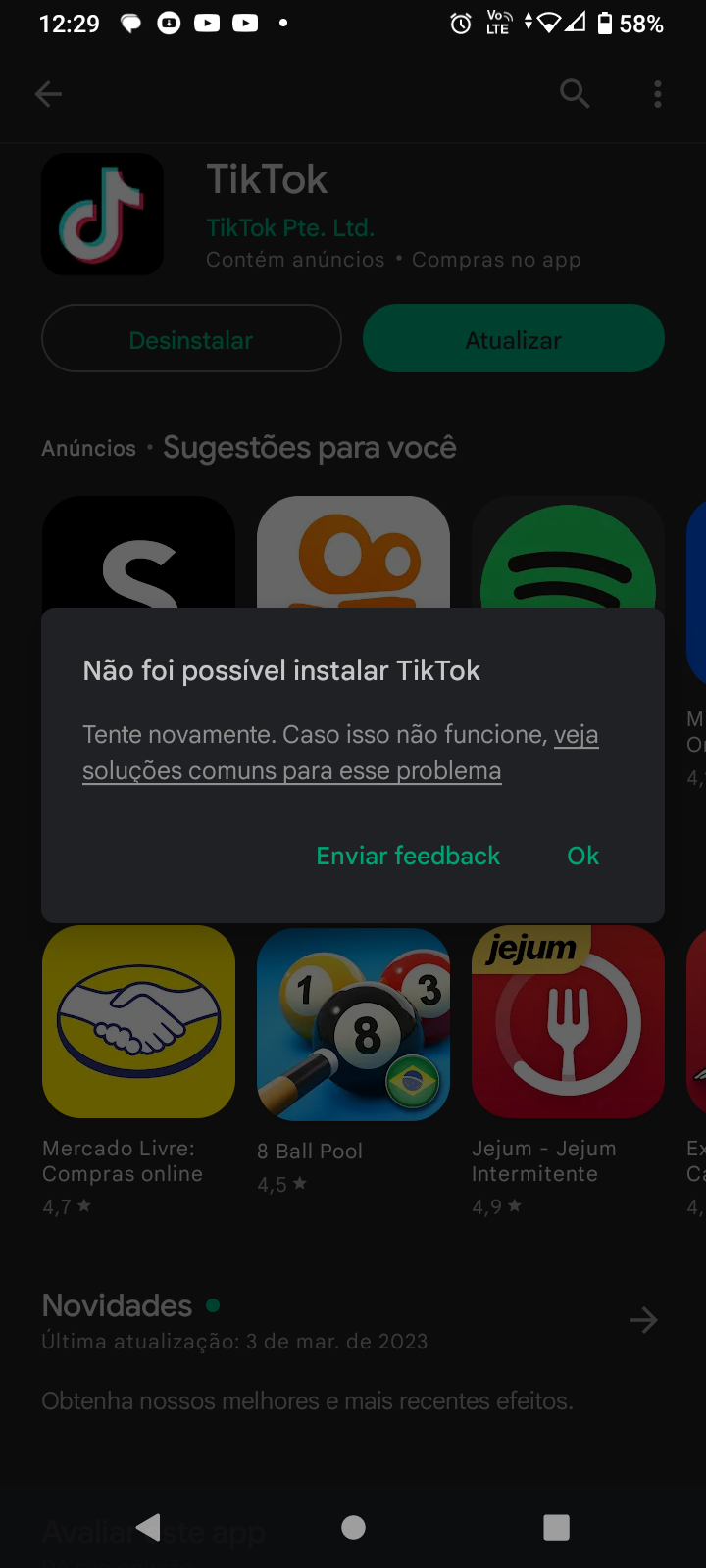 Não consigo instalar/atualiza apps e agora? - Comunidade Google Play