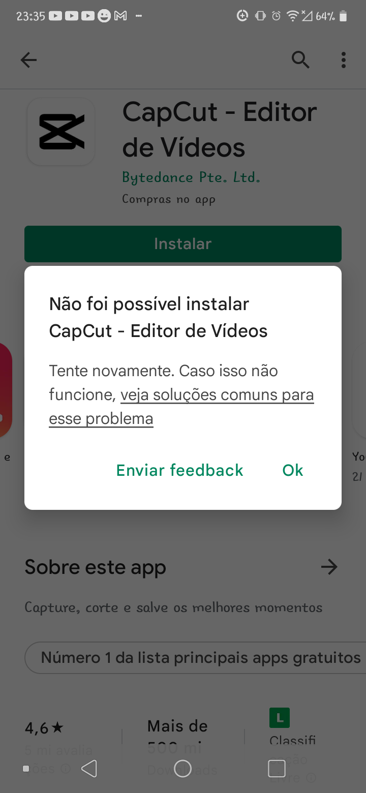 Por que não consigo instalar o aplicativo? - Comunidade Google Play