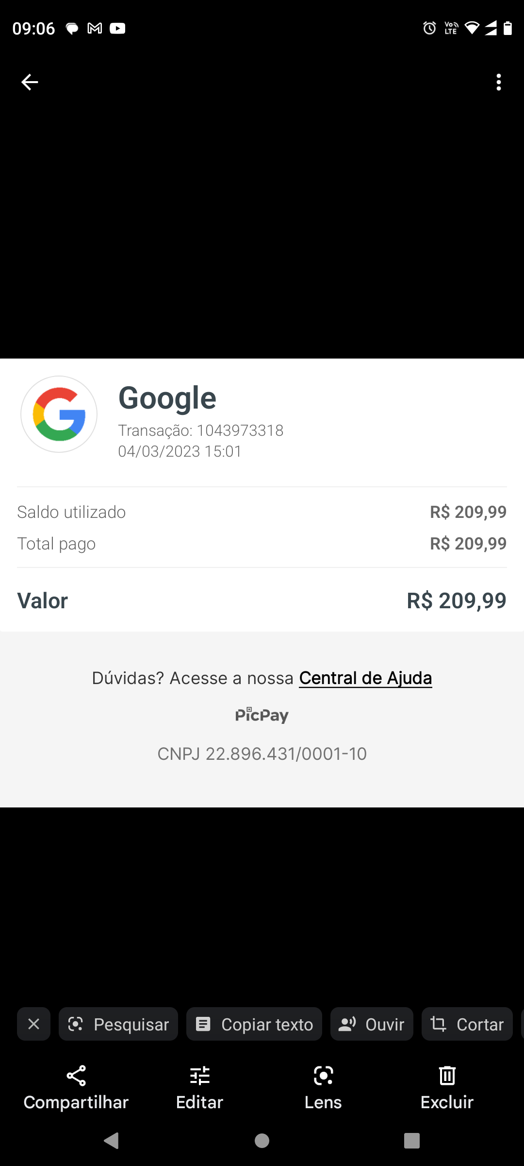 Fiz um reembolso e não recebi o dinheiro - Comunidade Google Play