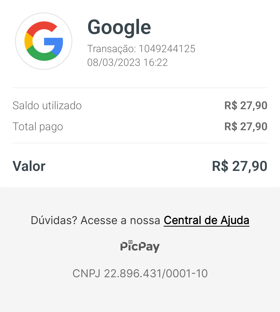 Problema com pagamento de assinaturas - Comunidade Google Play