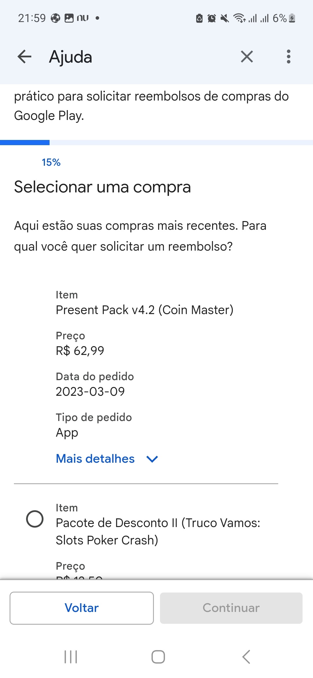 A compra foi feita há menos de 48 horas e não consigo o reembolso. O que  fazer? - Comunidade Google Play