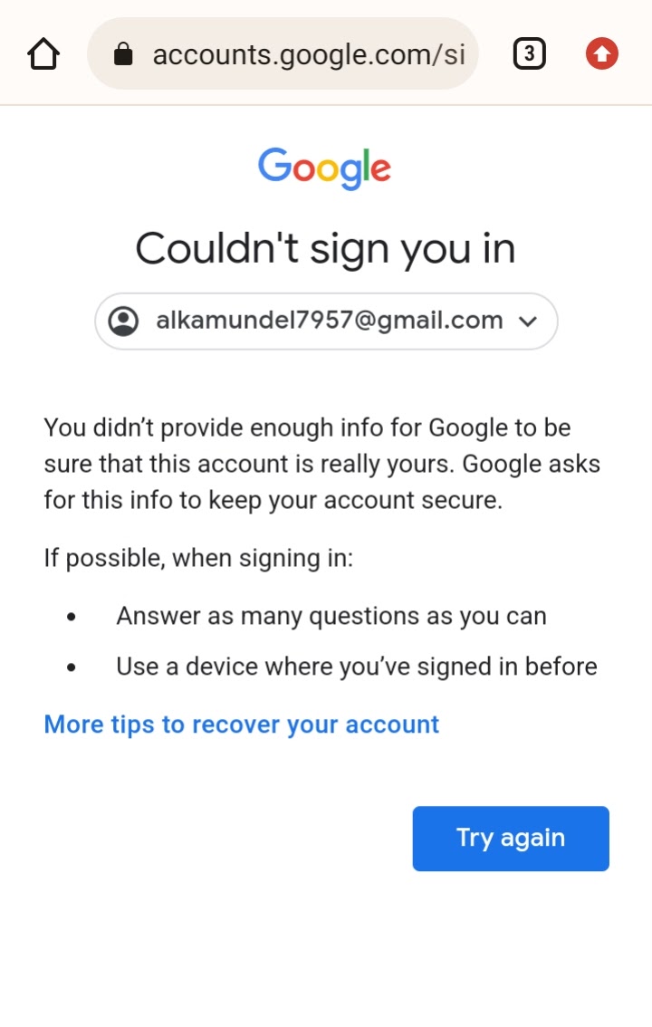 How to recover gmail after hacked and deleted from the mobile without  recovery email, phone number - Google Account Community