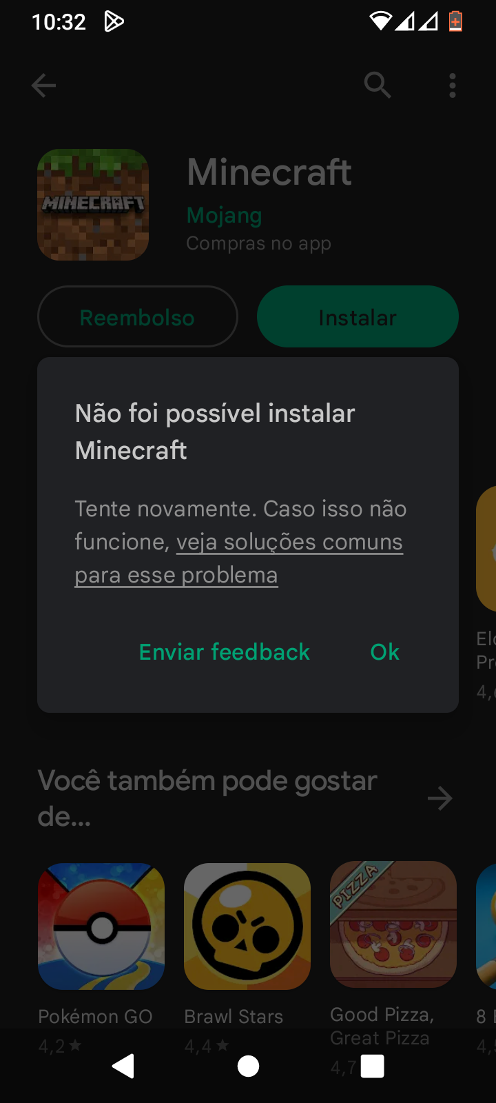 Instalação do app - Comunidade Google Play