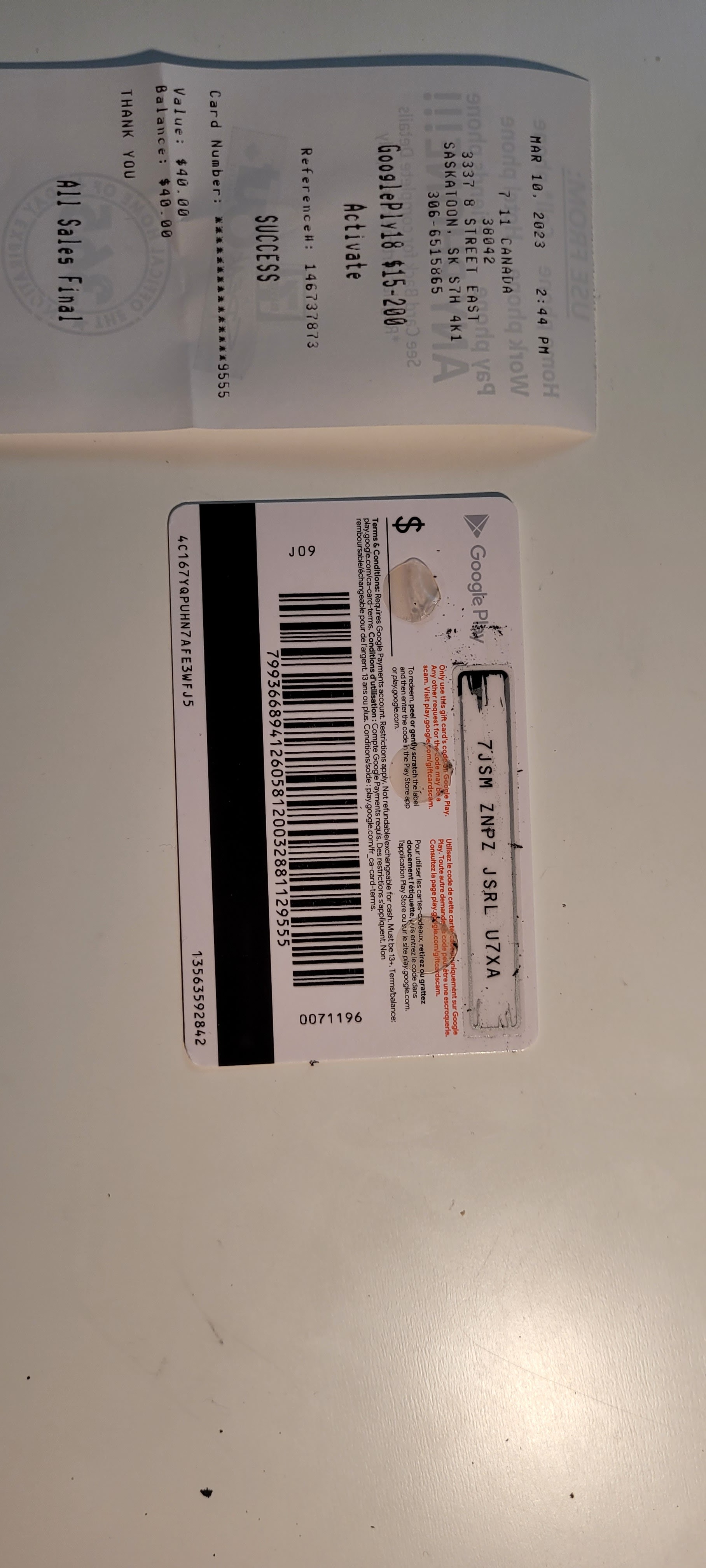 My Google Play Card Won't Work? - Google Play Community