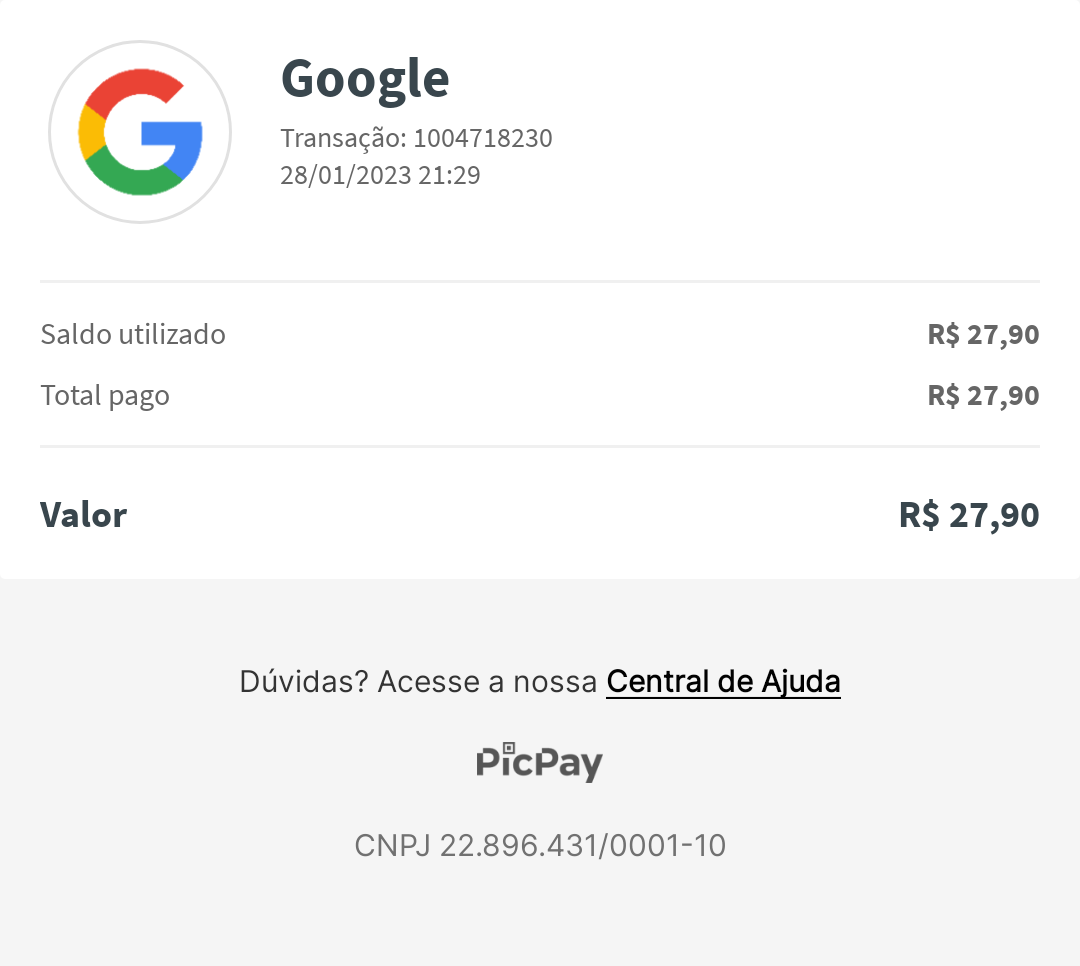 Cobrança indevida - Comunidade Google Play