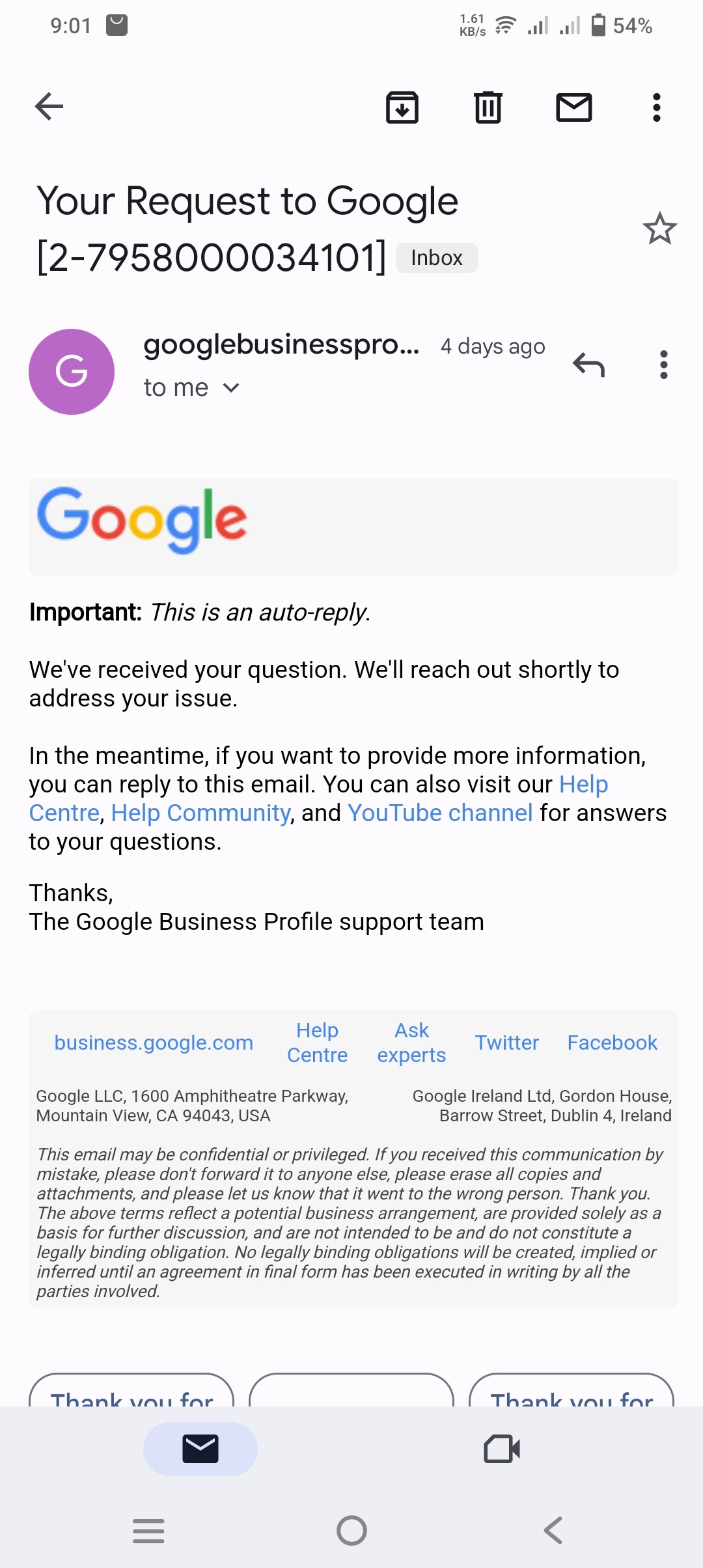 Suspended case id - Google Business Profile Community