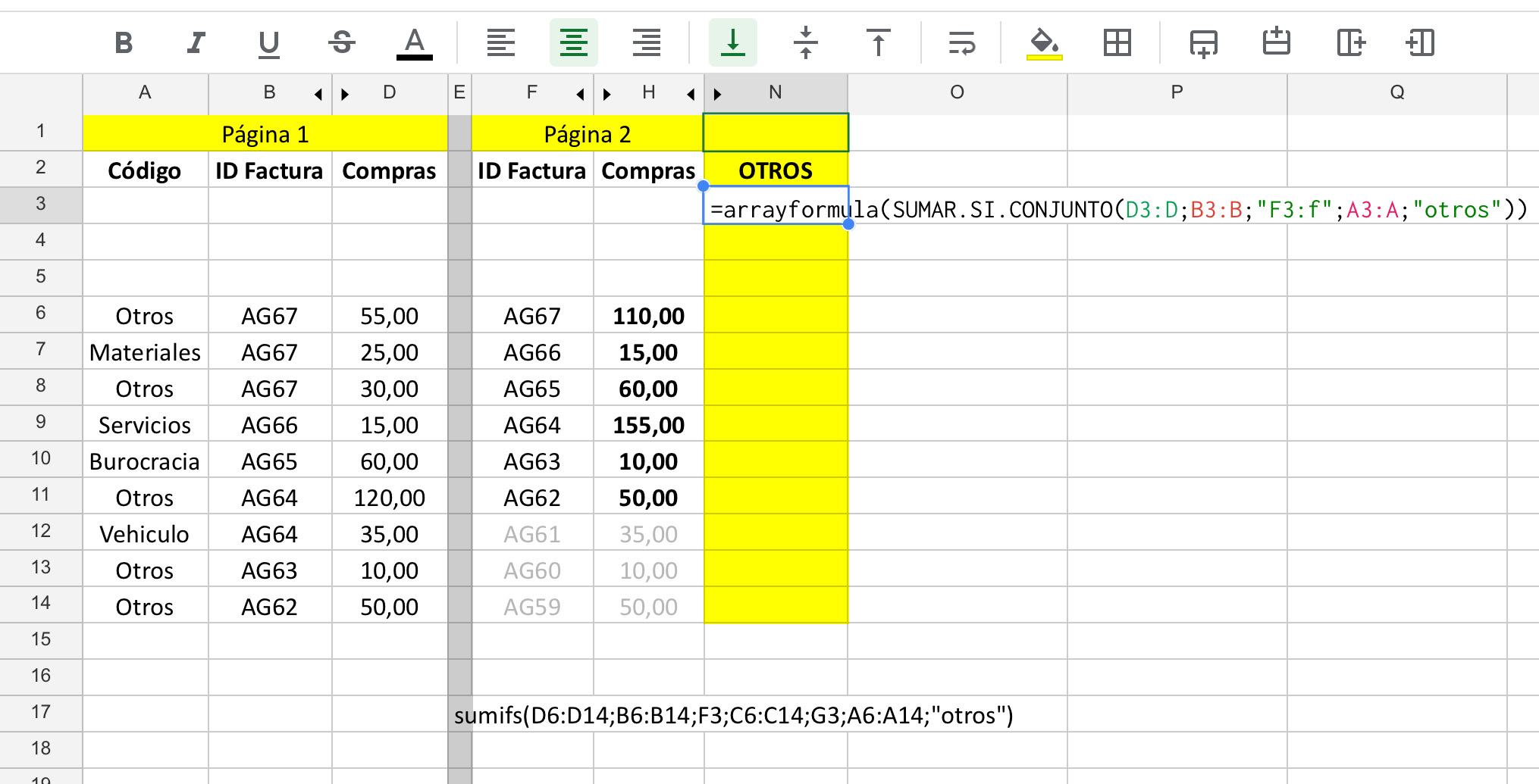 Google Sheets Sumar Si Conjunto Hola, soy Alberto, Quien me ayuda con una arrayformula en sumar.si.conjunto que no me funciona? - Comunidad de Editores de Documentos de Google