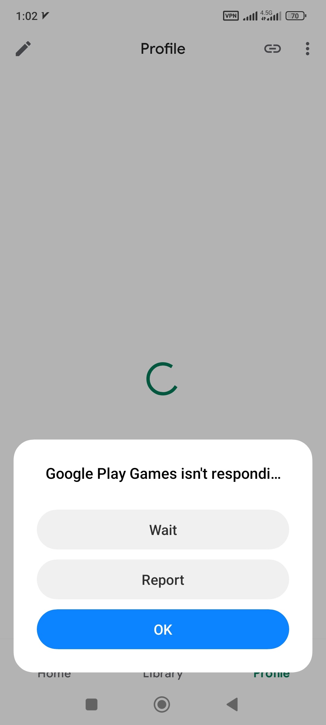 Google play games today have big error - Google Play Community