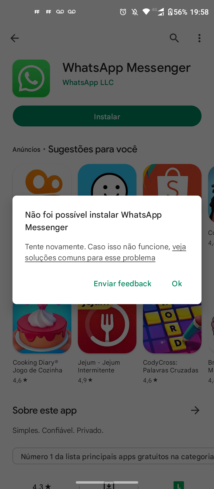 Não estou conseguindo instalar meu jogo - Comunidade Google Play