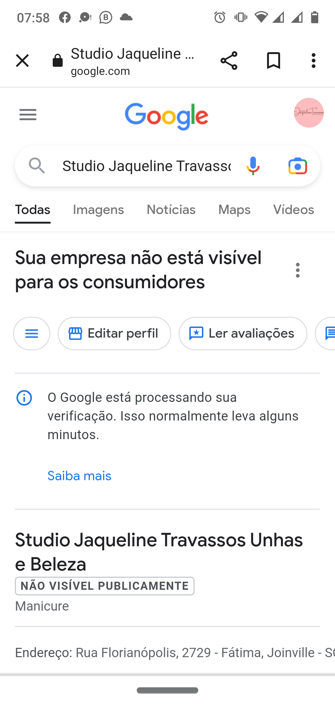 resolvendo o Bug da foto não aparecer na sua foto de perfil do