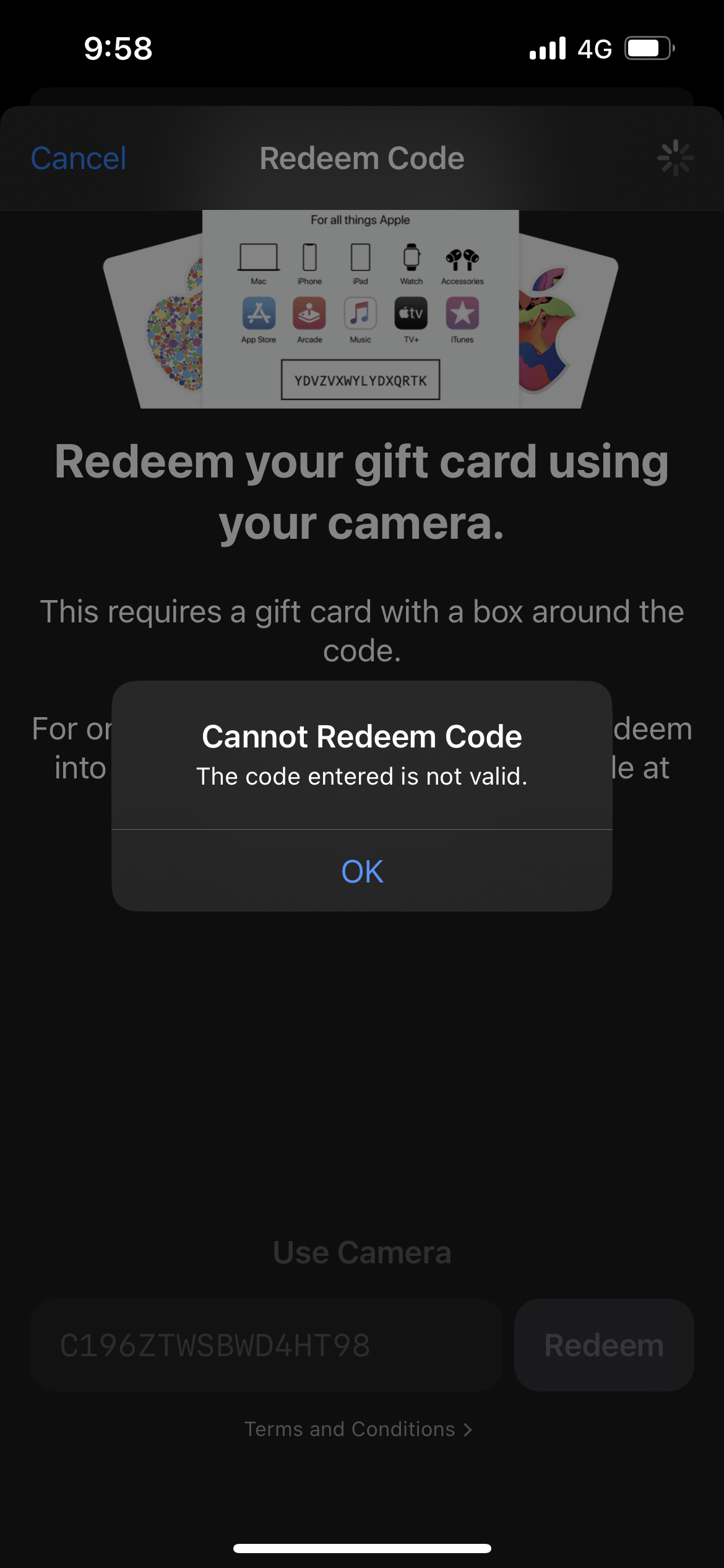 redemption - Apple Community