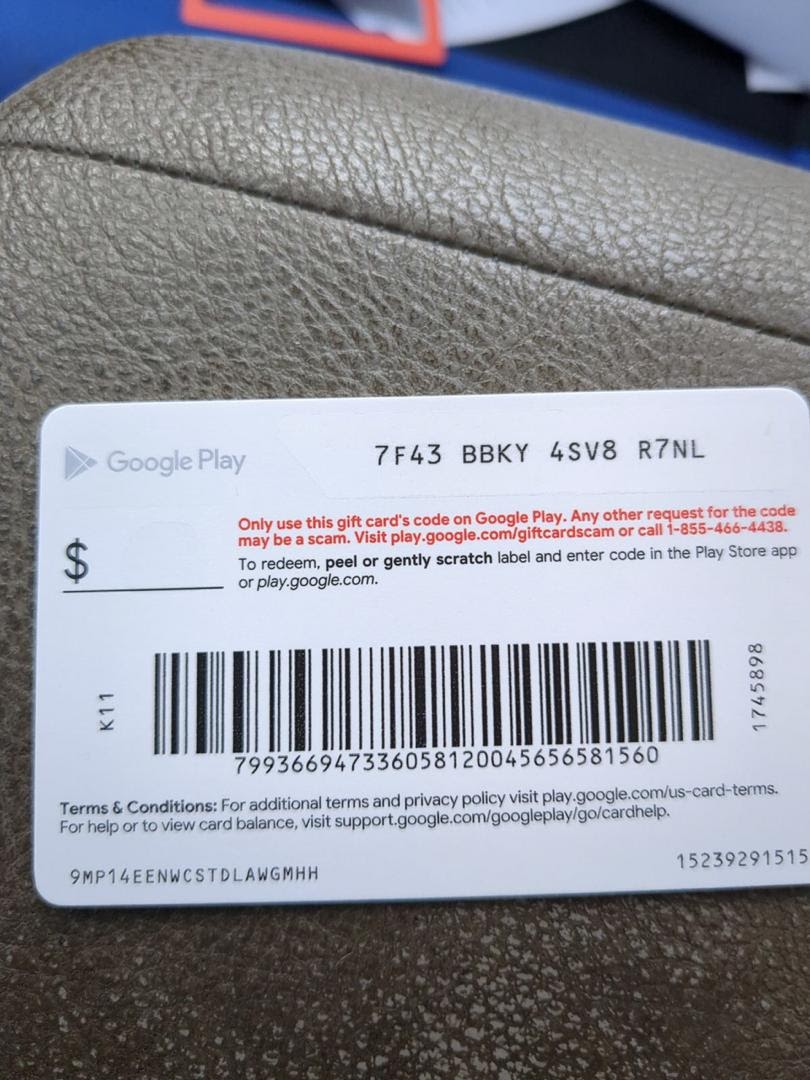 Google Play Gift Card 100 USD