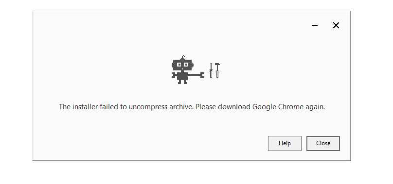 why is google chrome not downloading windows 10