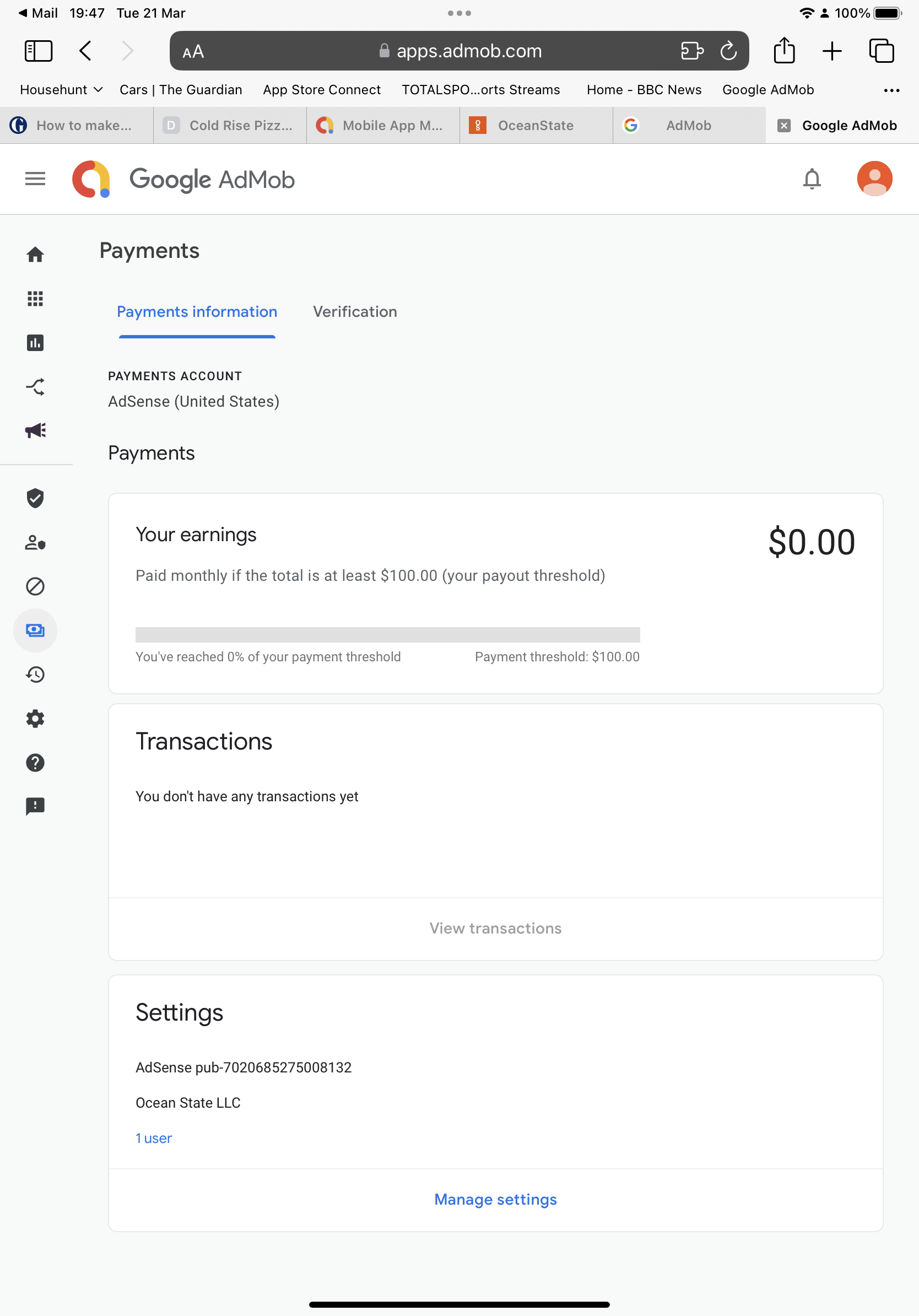 Adding Payment Details Google AdMob Community Adding Payment Details Google AdMob Community