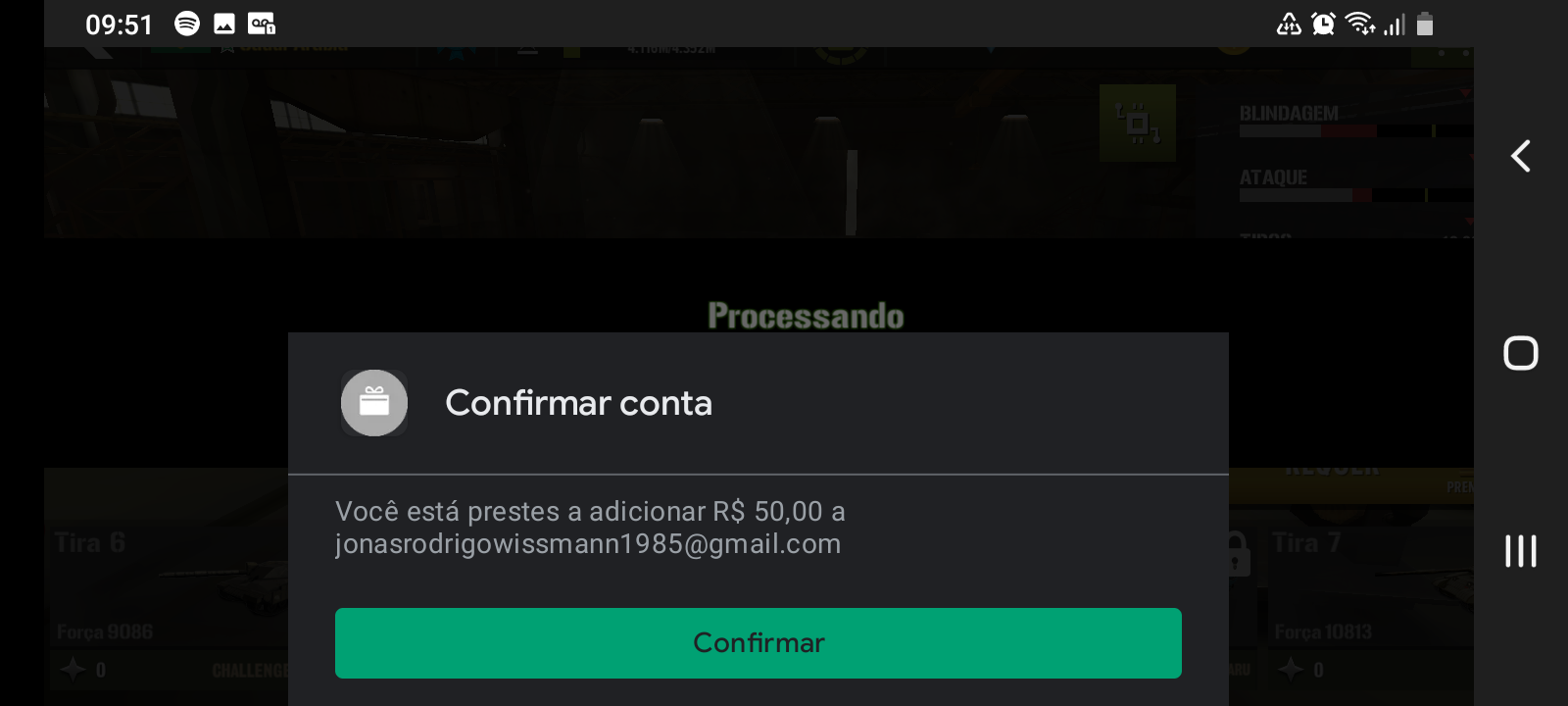 Erro ao comprar jogo no play store. Pedindo para confirmar o país